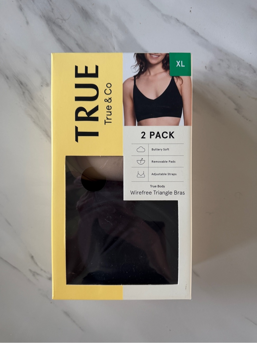 True & Co. Women’s 2-Pack Wirefree Bras NWT Size XL